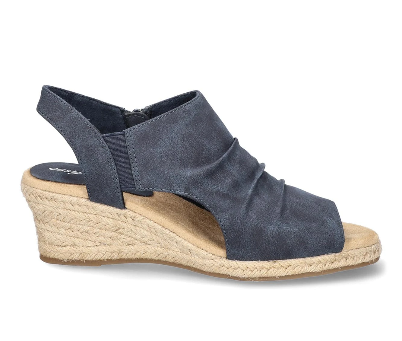 Women's Easy Street Teje Espadrille Wedge Sandals Navy 1 Women's Easy Street Teje Espadrille Wedge Sandals Navy