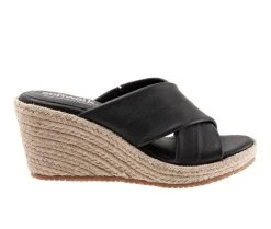 Women's Softwalk Hasley Espadrille Wedge Sandals Black