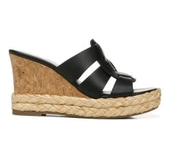 Women's Franco Sarto Fioret Wedge Sandals Black