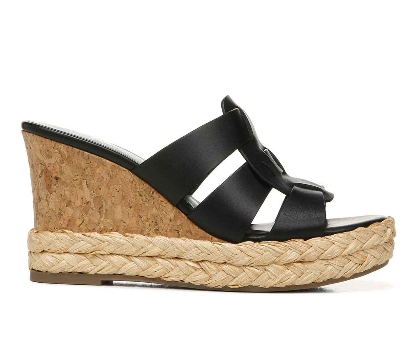 Women's Franco Sarto Fioret Wedge Sandals Black 1 Women's Franco Sarto Fioret Wedge Sandals Black