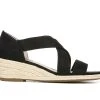 Women's LifeStride Siesta Wedge Sandals Black