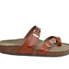 Women's Madden Girl Bryceee Footbed Sandals Cognac