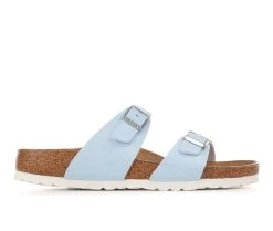 Women's Birkenstock Sydney Footbed Sandals Brushed Sky