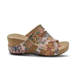 Women's L'Artiste Baocire Wedge Sandals Camel Multi