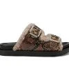 Women's Aerosoles Olivia Cozy Slide Sandals Brown Snake