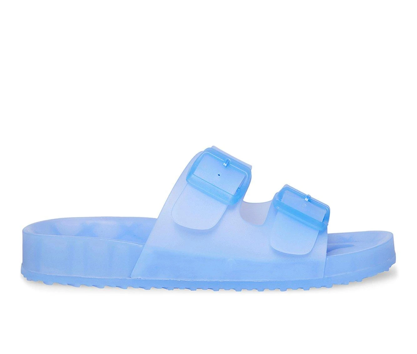 Women's Madden Girl Teddy-Jelly Footbed Sandals Periwinkle 2 Women's Madden Girl Teddy-Jelly Footbed Sandals Periwinkle - Image 2