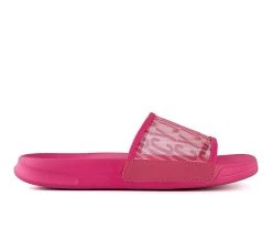 Women's Juicy Wryter Footbed Slides Bright Pink