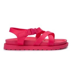 Women's Olivia Miller Tessa Strappy Footbed Sandals Fuchsia -GC shoes Shop 1 385