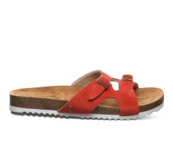 Women's Bearpaw Jaycee Footbed Sandals Red