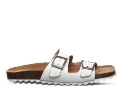 Women's Bearpaw Julieta Footbed Sandals White