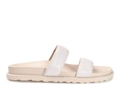Women's Journee Collection Stellina Footbed Sandals Off White