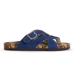 Alternative view of Women's MUK LUKS Shayna Footbed Sandals Navy