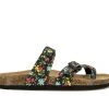 Women's Unionbay Melody Footbed Sandals Blue Daisy
