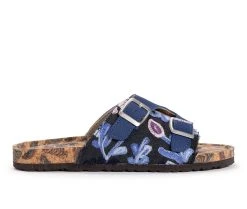 Women's MUK LUKS Valerie Footbed Sandals Navy -GC shoes Shop 1 421