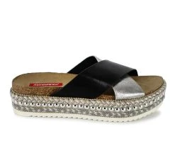 Women's Unionbay Queen Platform Footbed Sandals Black