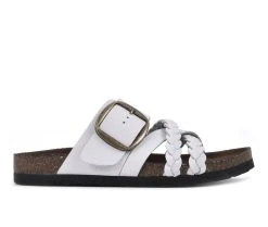 Women's White Mountain Healing Footbed Sandals White