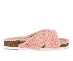Women's Olivia Miller Lana Footbed Sandals Blush