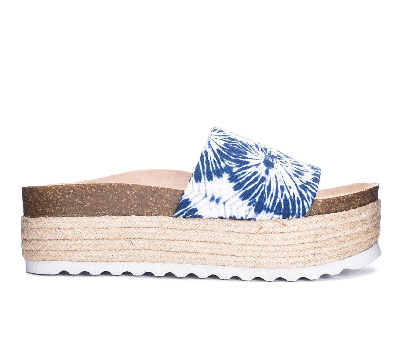 Women's Dirty Laundry Pippa Flatform Sandals Blue Tie Dye 1 Women's Dirty Laundry Pippa Flatform Sandals Blue Tie Dye