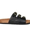 Women's Journee Collection Desta Footbed Sandals Black
