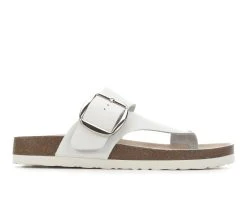 Women's White Mountain Harley Footbed Sandals White