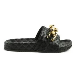 Women's London Rag Miami Sandals Black -GC shoes Shop 1 499