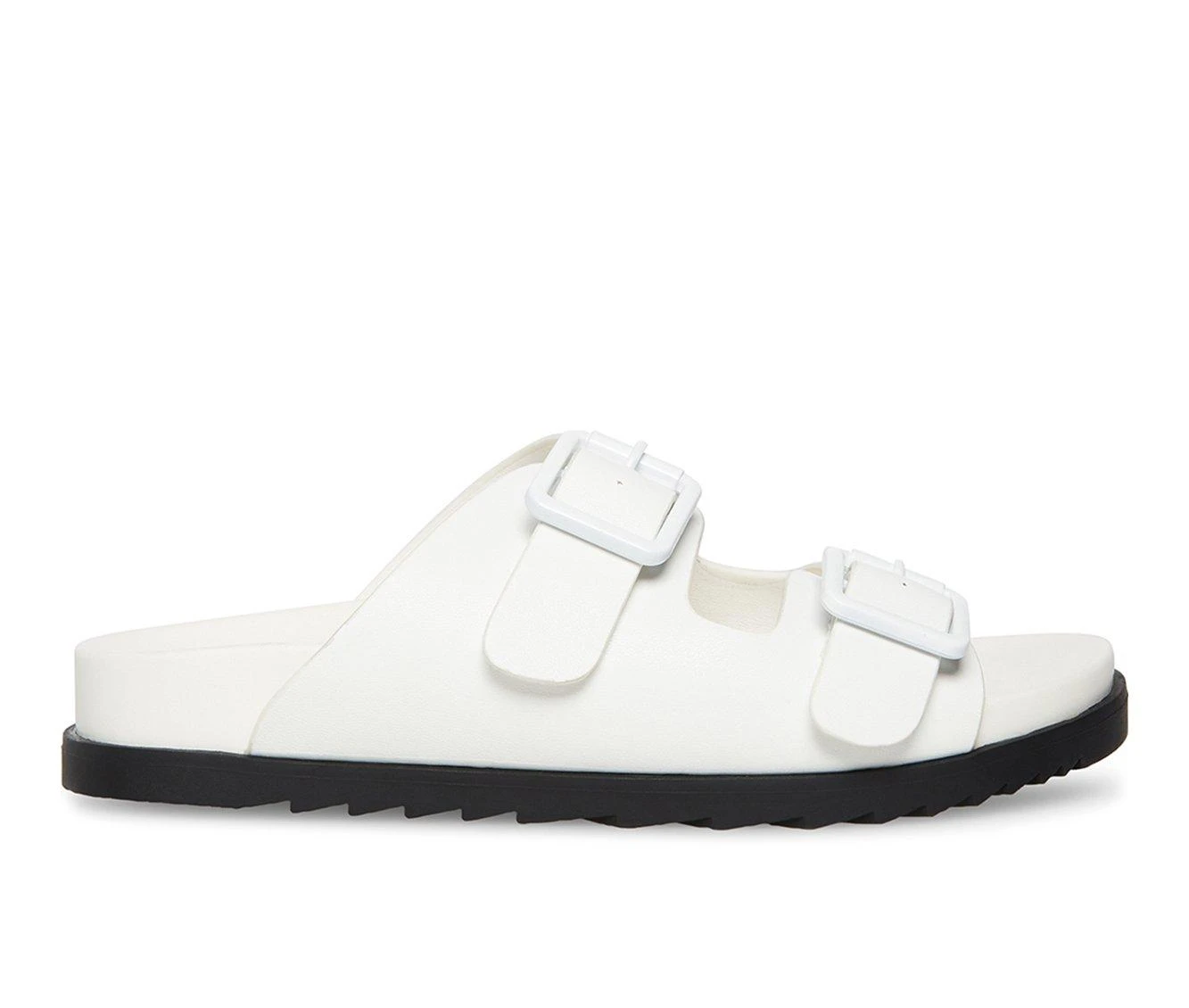 Women's Madden Girl Locall Footbed Sandals White Pari 2 Women's Madden Girl Locall Footbed Sandals White Pari - Image 2