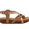 Women's Volatile Engie Platform Footbed Sandals Rose Gold