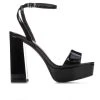 Women's Y-Not Lorii Platform Dress Sandals Black Patent