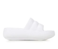 Women's MIA Chrissie Platform Slides White