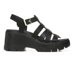 Women's Dr. Scholls Check It Out Platform Wedge Sandals Black