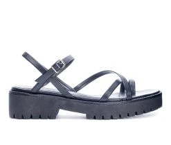 Women's Dirty Laundry Rhoni Platform Heeled Sandals Black