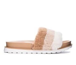 Women's Chinese Laundry Treat Cozy Slide Sandals Beige