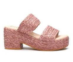 Women's Beach By Matisse Ocean Ave Platform Sandals Rose