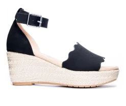 Women's CL By Laundry Daylight Platform Wedges Black