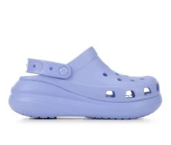 Women's Crocs Classic Crush Platform Clogs Moon Jelly