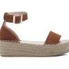 Women's London Rag Diyora Espadrille Wedge Sandals Tan