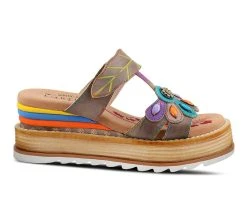 Women's L'Artiste Peacock Wedges Grey Multi