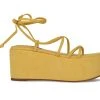Women's Nine West Benet Platform Wedge Sandals Yellow