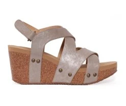 Women's Volatile Tory Platform Wedge Sandals Bronze