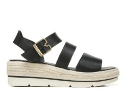 Women's Dr. Scholls Once Twice Espadrille Platfrom Sandals Black