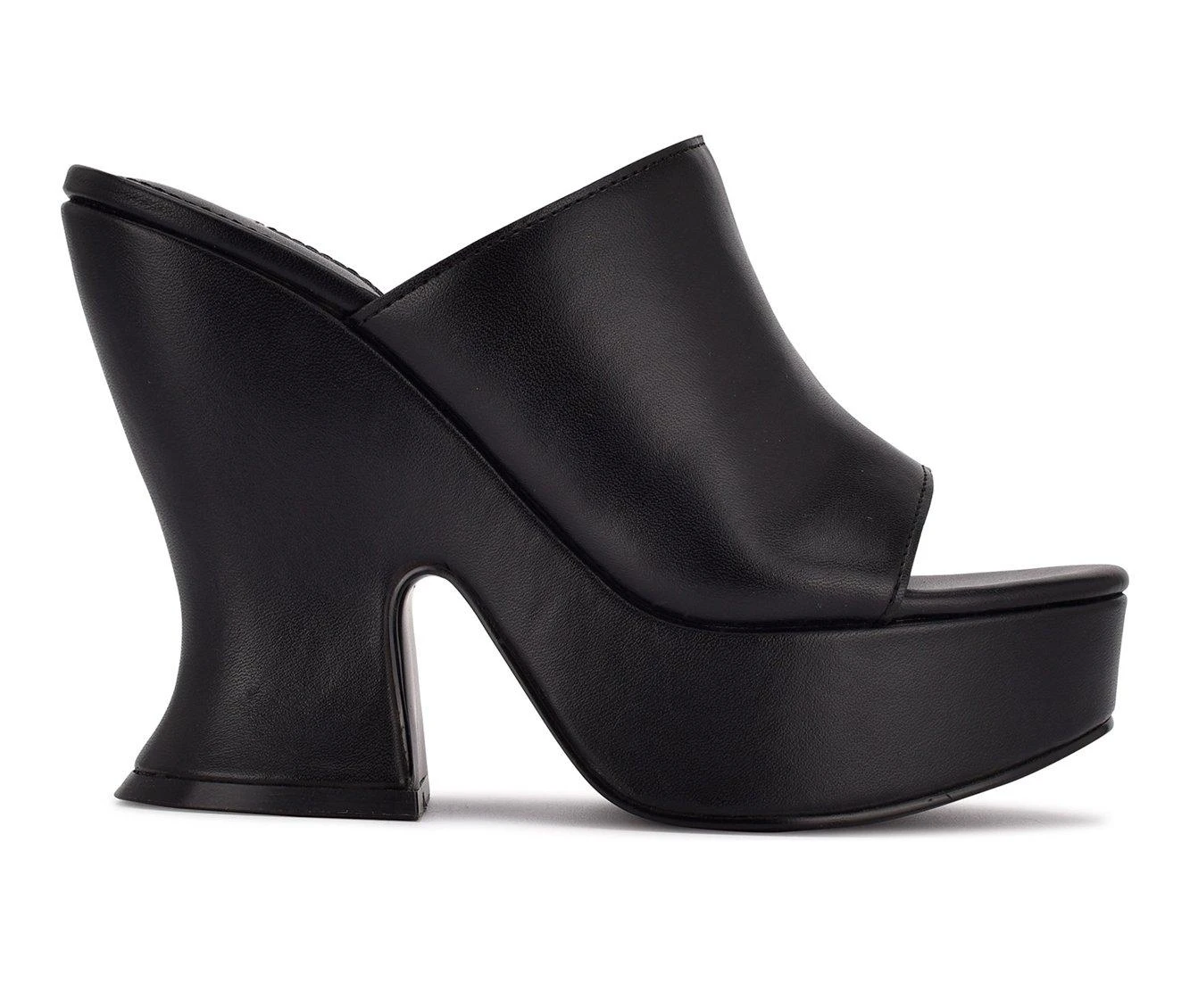 Women's Nine West Flower Platform Dress Sandals Women's Nine West Flower Platform Dress Sandals Black -GC shoes Shop 1 727