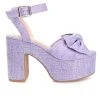 Women's Journee Collection Zenni Dress Sandals Purple
