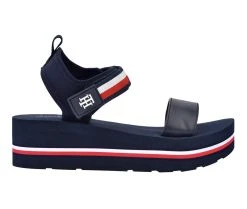 Women's Tommy Hilfiger Avrett Platform Sandals Dark Blue Multi