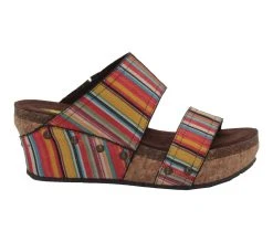 Women's Volatile Vittoria Platform Wedge Sandals Spring Serape