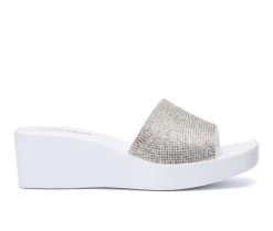 Women's Olivia Miller Wendy Wedge Sandals White