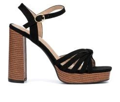 Women's Olivia Miller Galia Dress Sandals Black