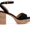 Women's Olivia Miller Victoria Heel Dress Sandals Black