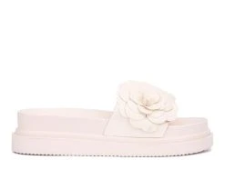 Women's New York And Company Camilia Platform Sandals Nude