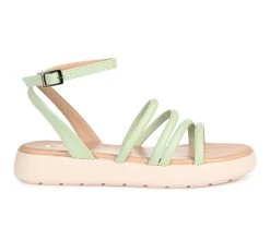 Women's Journee Collection Palomma Platform Sandals Sage