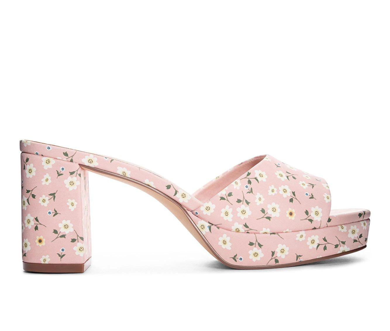 Women's Chinese Laundry Tai Block Heel Dress Sandals Pink Floral 1 Women's Chinese Laundry Tai Block Heel Dress Sandals Pink Floral